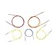 Knitters Pride Interchangeable Color Cord Variety Pack - All 5 Sizes, 16, 20, 24, 32, 40