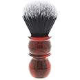 Yaqi Red Marble Handle Tuxedo Synthetic Shaving Brush