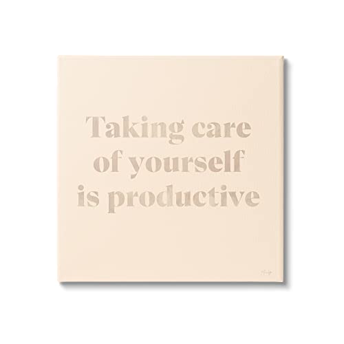 Stupell Industries Taking Care Of Yourself Comforting Motivational Phrase, Desi…