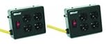 Yellow Jacket 2177N 4-Outlet Metal Power Block Adapter with Lighted Switch, 4-Feet, Black (2 Pack)