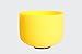 TOPFUND® Yellow Colored E Solar Plexus Chakra Frosted Quartz Crystal Singing Bowl 12 Inch