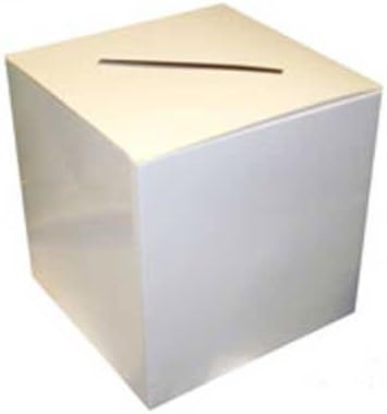 Wedding Card Post Box White by NCWholesale