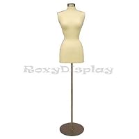 (BS-04+JF-FWPW-4) ROXYDISPLAYTM New Design Female Body Form Size 2-4 with Base