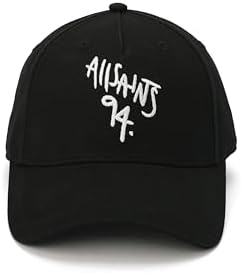 AllSaints Women's Underground Logo Baseball Cap, Cotton Hat with