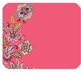 Vera Bradley Flower Print Pattern Pink Customized Rectangle Mousepad