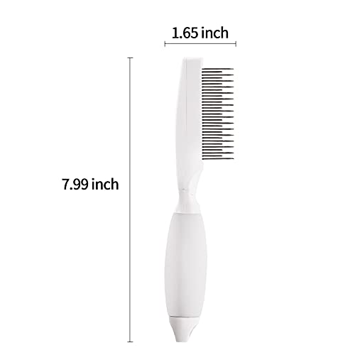 Rafaray Pet Comb for Grooming-Cat & Dog Grooming Comb Removes Tangle Knots Mats,2 IN 1 Long and Short Stainless Steel… - Image 7