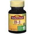Nature Made Vitamin B-1 100 mg, 100 Tablets (Pack of 3)