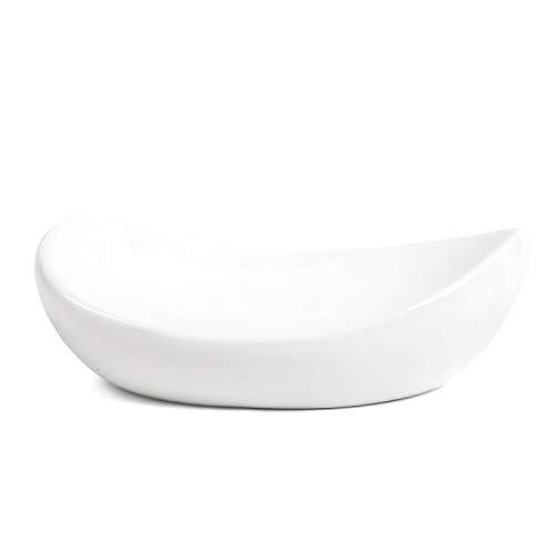 FORLONG Ceramic Bathroom Accessories Set of 4,1 Gargle Cups1 Toothbrush Holders 1 Soap Dishes 1 Soap Dispenser White