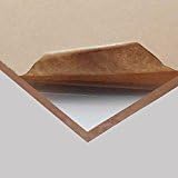 4"x8" Nominal 1/4" Polycarbonate Sheet, Domestic, Plexiglass Plastic, Clear, Pack of 2