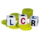 LCR Dice Game (Red Chips) by Left Center Right