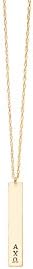 GREEK SORORITY JEWELRY, 14k gold-filled, Long Bar Necklace - Alpha Chi Omega