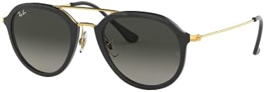 Ray-Ban Injected Unisex-Adult Rb4253 Square Sunglasses, Black 53