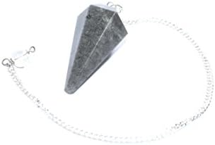 Natural Grey Agate Gemstone Dowsing Pendulum Chakra Balancing &amp; Reiki Healing Dowser Crystal Dowser Spiritual divination