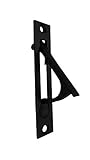 QCAA Solid Brass Edge Pull, 4", Matte Black, 1