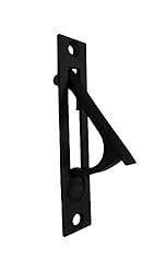 QCAA Solid Brass Edge Pull, 4", Matte Black, 1