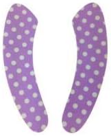 eSmart Self Adhesive Winter WC Bathroom Warming Toilet Seat Lid Cover Mat Pad Washable (Purple Dot)