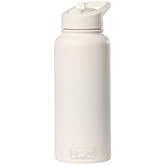 Sip+Sea St. Kitts 32 oz Stainless Steel Water Bottle with Straw Lid|Double Wall Vacuum Insulated