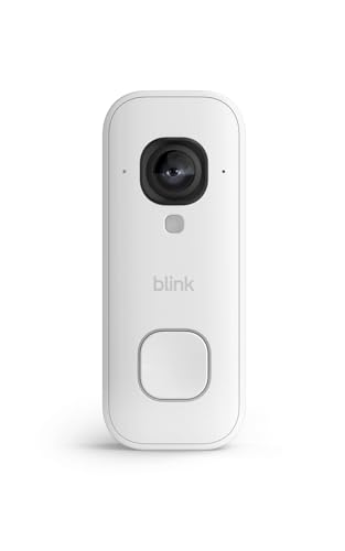 Videotimbre cableado 2K+ (últ. generación)| De cuerpo entero con resolución 2K | Audio mejorado | Resistente a la intemperie IP65 | Prueba gratuita de 30 días a la suscripción de Blink | Blanco