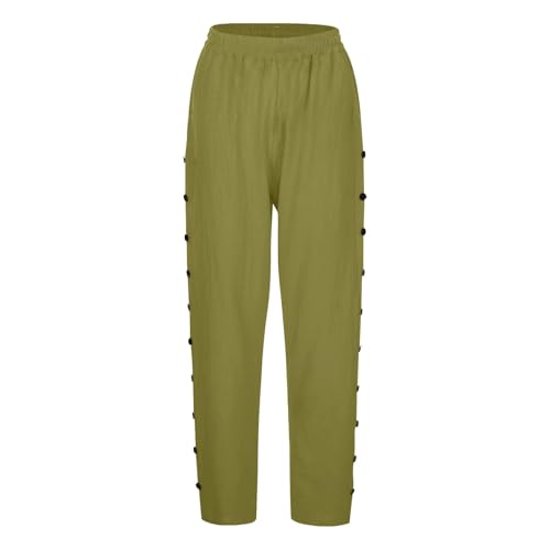 NREALY Linen Pants Women Womens Linen Pants Color AG-b Size X-Large