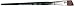 Silver Brush 2506S-058 Ruby Satin Short Handle Synthetic Brush, Angular, 5/8-Inch