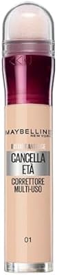 New York Correttore Multi-Uso, Idratante e con Coprenza Modulabile, Imperfezioni e Occhiaie Coperte, Con Bacche di Goji e Haloxyl, Cancella Età, Tonalità: 01 Light, 6,8 ml