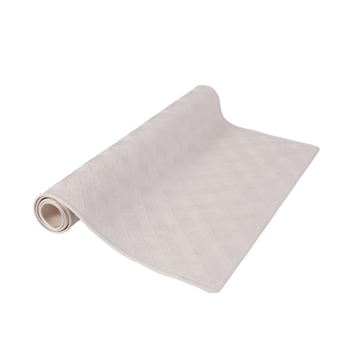 Kenney KN61280 Textured Rubber Bath Mat, Shower Mat, Tub Mat with Suction Cups for Use Inside the Bathroom Shower, 27.5