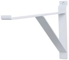 Box of 8 New Retails White Contemporary Shelf Brackets For Slatwall 12" Long