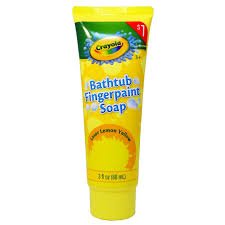 Crayola Bathtub Fingerpaint Soap, Laser Lemon Yellow, 6 Oz.