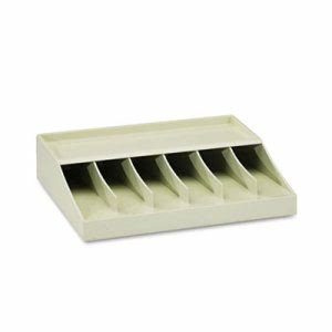 MMF Bill Strap Rack, 6 Pockets, Putty (9 Units)