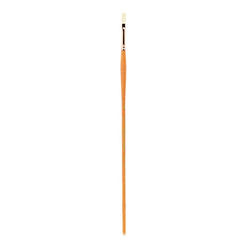 Princeton Refine Artist Brush, Brushes for Oil and Acrylic Paint, Series 5400 Natural Chunking Bristle, Filbert, Size 2