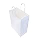 Prime Line Packaging White Paper Gift Bags with Handles, Kraft Gift Bags for Small Business, Boutique, Retail, Shopping, Birthdays, Favors, Bulk, 8x4x10, 50 Pack