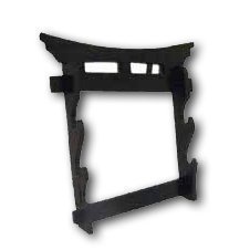 Playwell Martial Arts Weapons Stand - Tori Gate Sword Stand 2 Tier Wall Mounted