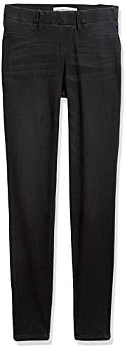 AMAZON ESSENTIALS WOMEN’S PULL-ON KNIT JEGGING (AVAILABLE IN PLUS SIZE), WASHED GREY, LARGE SHORT