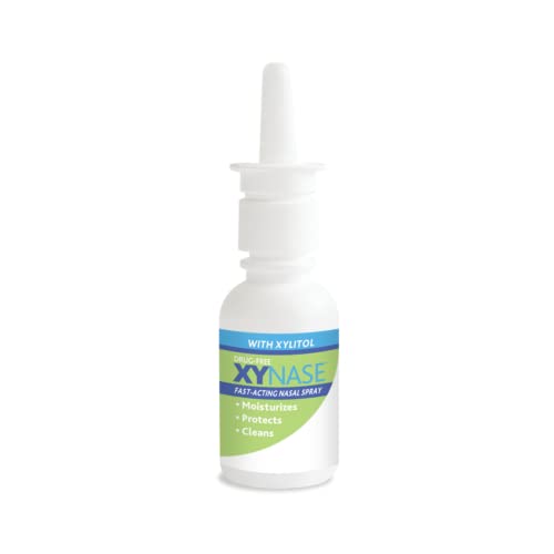 Xynase® Natural Saline Nasal Spray with Xylitol (0.75 fl oz) - Gentle Relief for Congestion, Allergies, and Sinus Pressure, Safe for All Ages