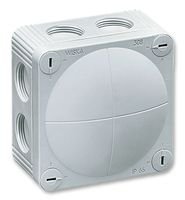 WISKA COMBI 308/5/W Enclosure, IP66, Junction Box, 51 mm, 85 mm, 85 mm, PP (Polypropylene), White (5 pieces)