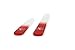 Iridesi Red Glass Fingernail Files, Emery Boards Best For Natural Nails, Small Glass Nail File & Large, Two Pack With Case and Box (Red)