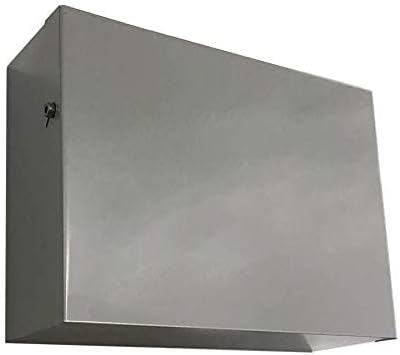 Indoor Outdoors Grey Fuse Box Consumer Unit Cover - Size A 410x285x130mm - Steel