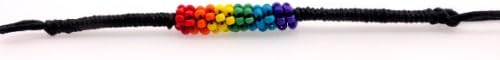 PHS International Rainbow Beaded Friendship Bracelet