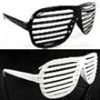 NEW 2 KANYE STRONGER SHUTTER SHADES HIP HOP SUNGLASSES BLACK AND WHITE