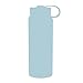 MIRA 12 Oz Stainless Steel Vacuum Insulated Wide Mouth Water Bottle with 2 Caps | Thermos Keeps Cold for 24 Hours, Hot for 12 Hours | Double Walled Powder Coated Travel Flask | Pearl Blue