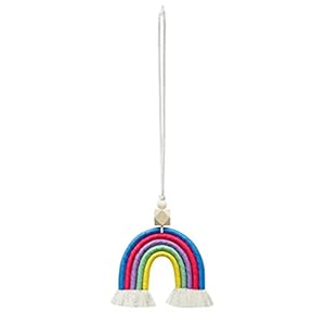 Tixiyu Auto Luchtverfrisser Decoratie, Boheemse Regenboog Wandgemonteerde Diffuser, Opknoping Kleurrijke Handgeweven…