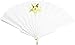 Eastern Star Retractable Accordion Style Hand Fan [White - 9
