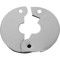 Proplus Split Escutcheon 1-1/4 Inch CTS - Chrome Plated Plastic Pipe Cover, Snap-On Design, Rustproof, Easy Installation