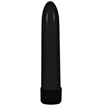 5" Vibrator Straight Black Multi-Speed