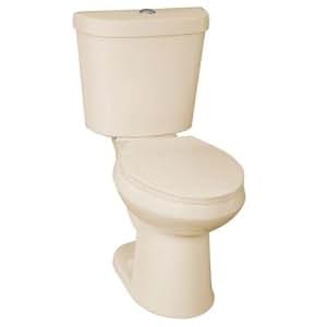 2-piece High Efficiency Dual Flush Elongated Toilet in Biscuit