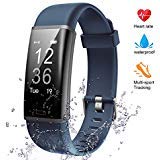 Lintelek Fitness Tracker Heart Rate Monitor, Activity Tracker, Pedometer Watch with Connected GPS, Waterproof Calorie Counter, 14 Sports Modes Step Tracker for Women, Men, Kids and Gift