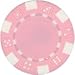 DA VINCI 50 Clay Composite Dice Striped 11.5 gram Poker Chips, Pink