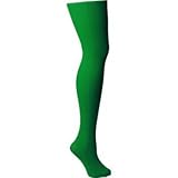Foot Traffic Solid Opaque Tights (Kelly Green) size 5'0
