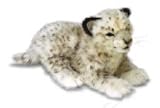 Hansa Laying Snow Leopard Plush