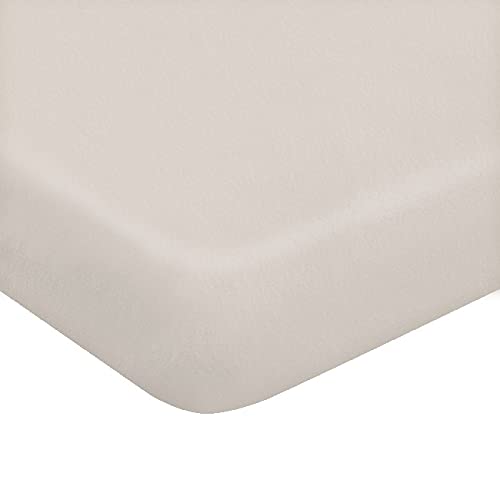 Homemania Two Corners – Double, Solid Colour – Fitted Sheet – for Bed – with Pillowcase Beige Cotton, 170 x 200 cm
